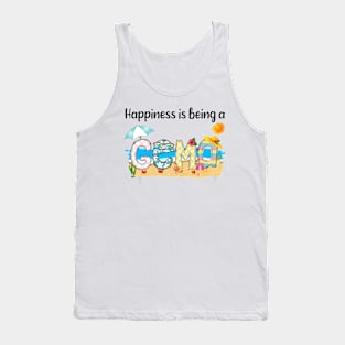 Happiness Is Being A Gema Summer Beach Happy Mother's Day T-Shirt Tank Top